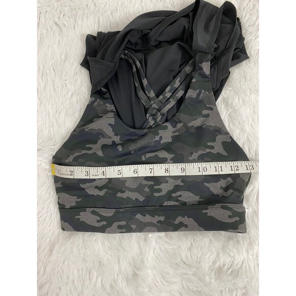 Fabletics Giselle Tank Top Powertouch Swing Black Built-In Camo Bra Size XS - Picture 8 of 12